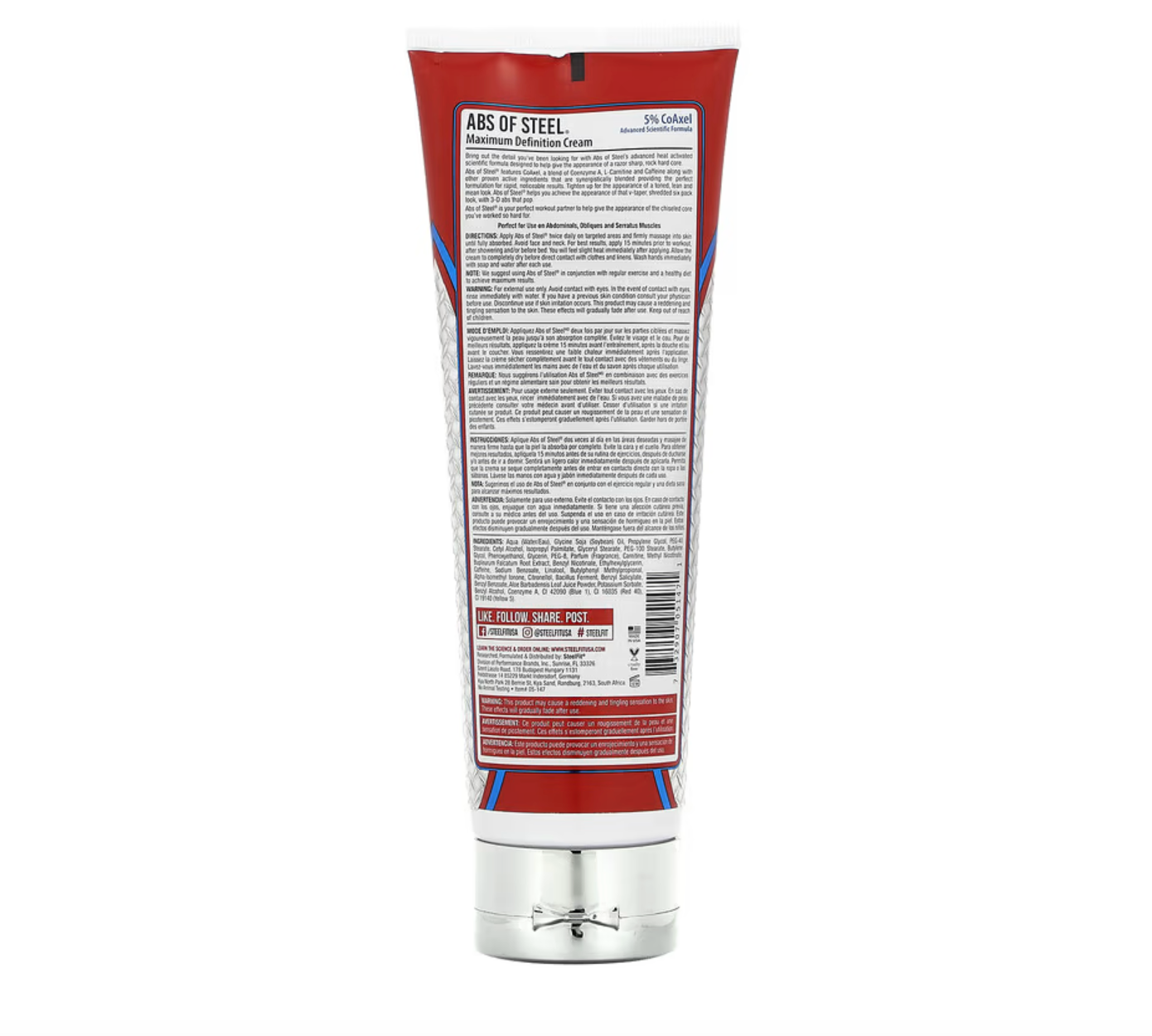 Crema corporal definición Abs of Steel Steelfit 237 ml