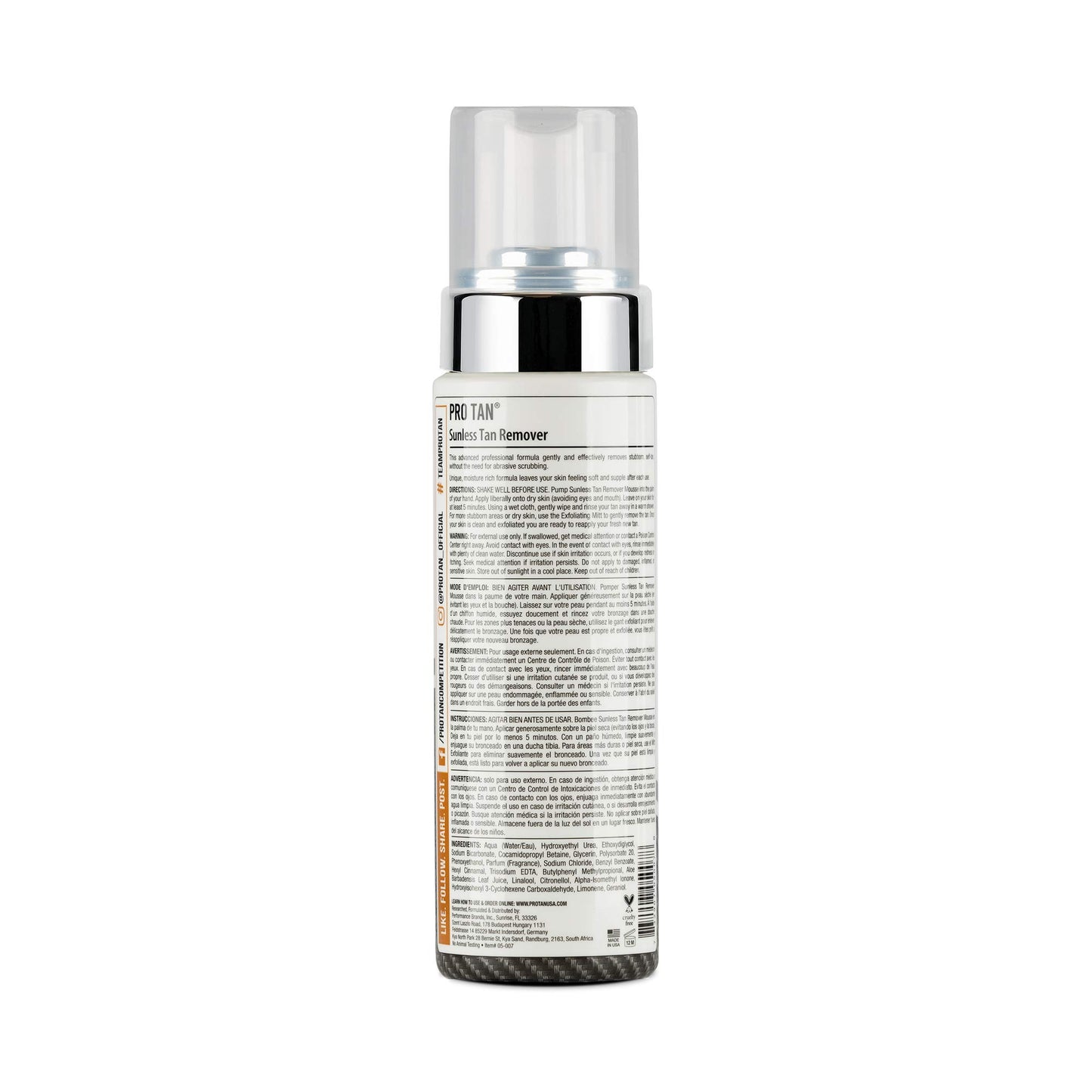 Removedor de pintura bronceadora Pro Tan Sunless Tan Remover 7oz