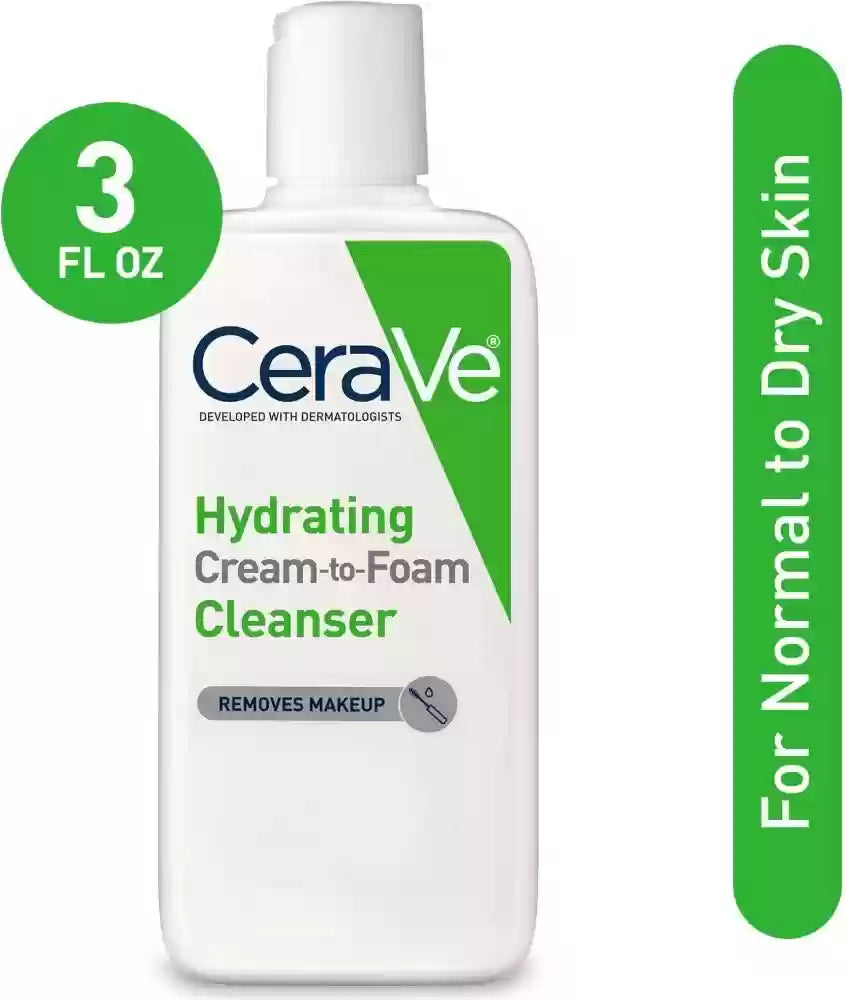 Limpiador Crema-Espuma Hidratante para Piel Normal a Seca 87 ml Cerave