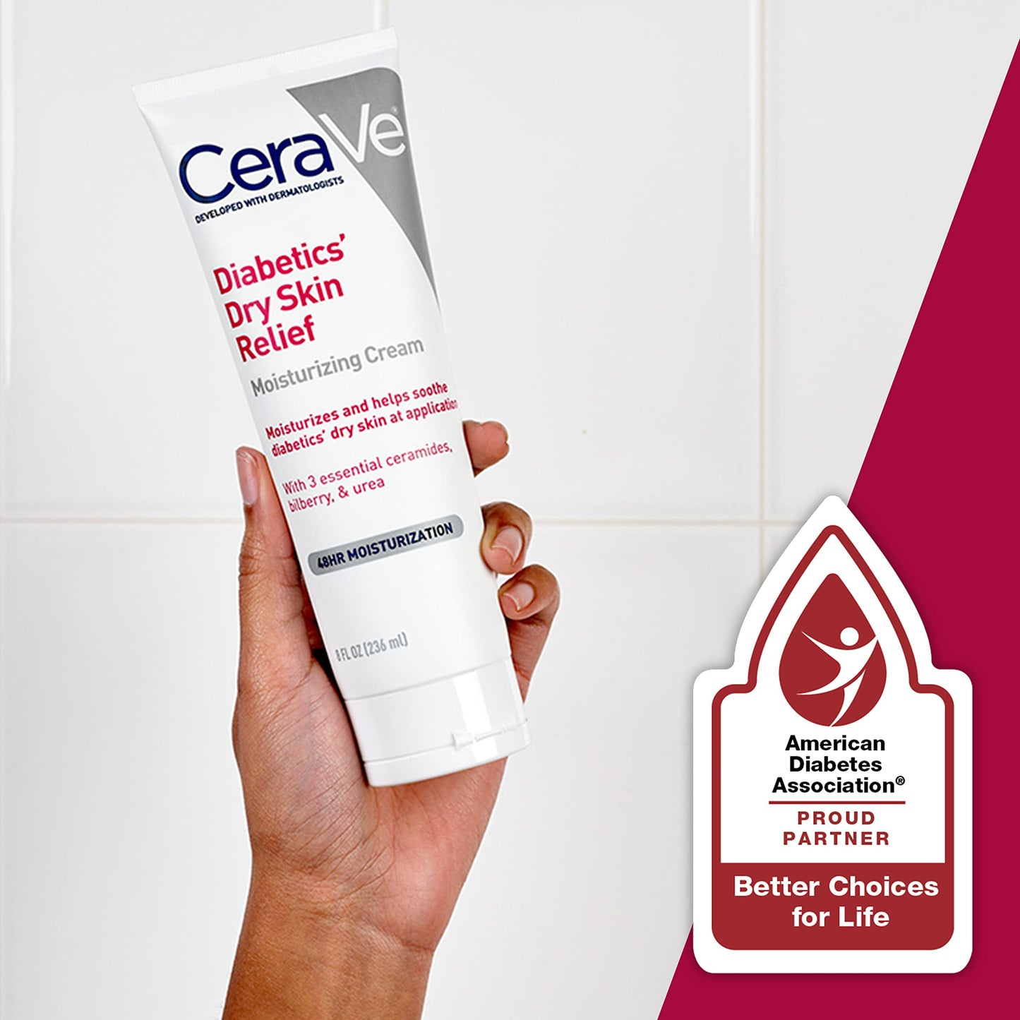 Crema Hidratante para Piel Seca de Diabéticos 240 ml Cerave