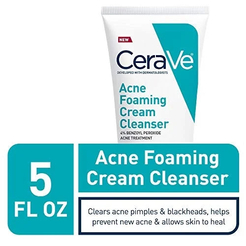 Crema Espumante para el Acne Limpiador Tratamiento 4% Benzoyl 150ml CeraVe