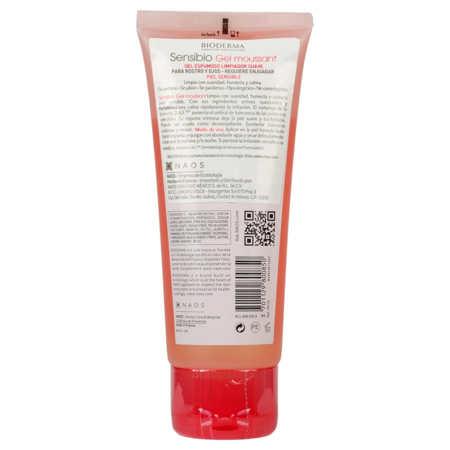 Bioderma Sensibio Gel Moussant Gel Limpiador con Poder Hidratante Reforzado 100 ml