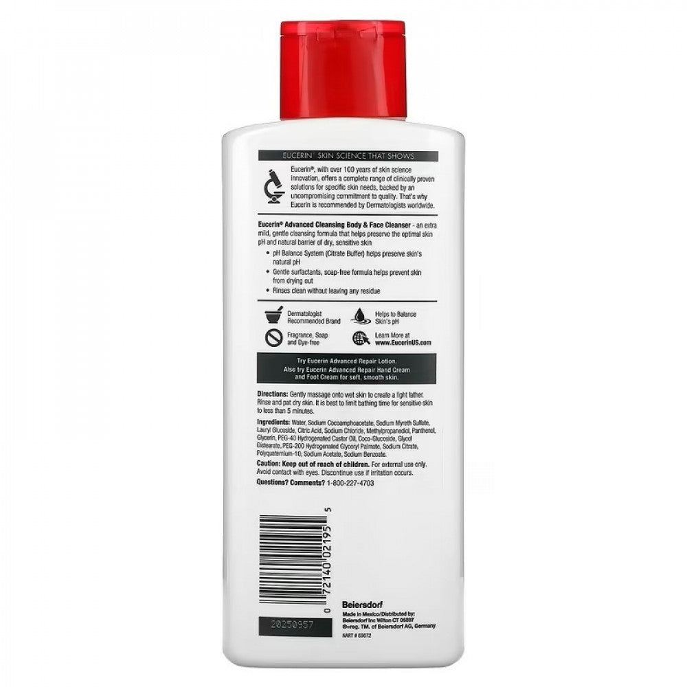 Eucerin Limpiador Facial y Corporal Avanzado 400 gr