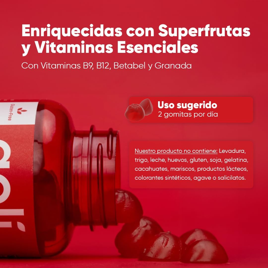 Goli Gomitas Vinagre de Manzana con Vitamina B12 B9 60 pz