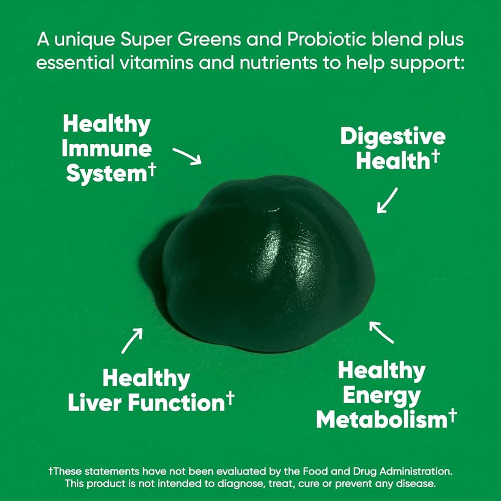 Goli Supergreens Gomitas de Vitaminas 60 Unidades con Vitaminas y Minerales Esenciales