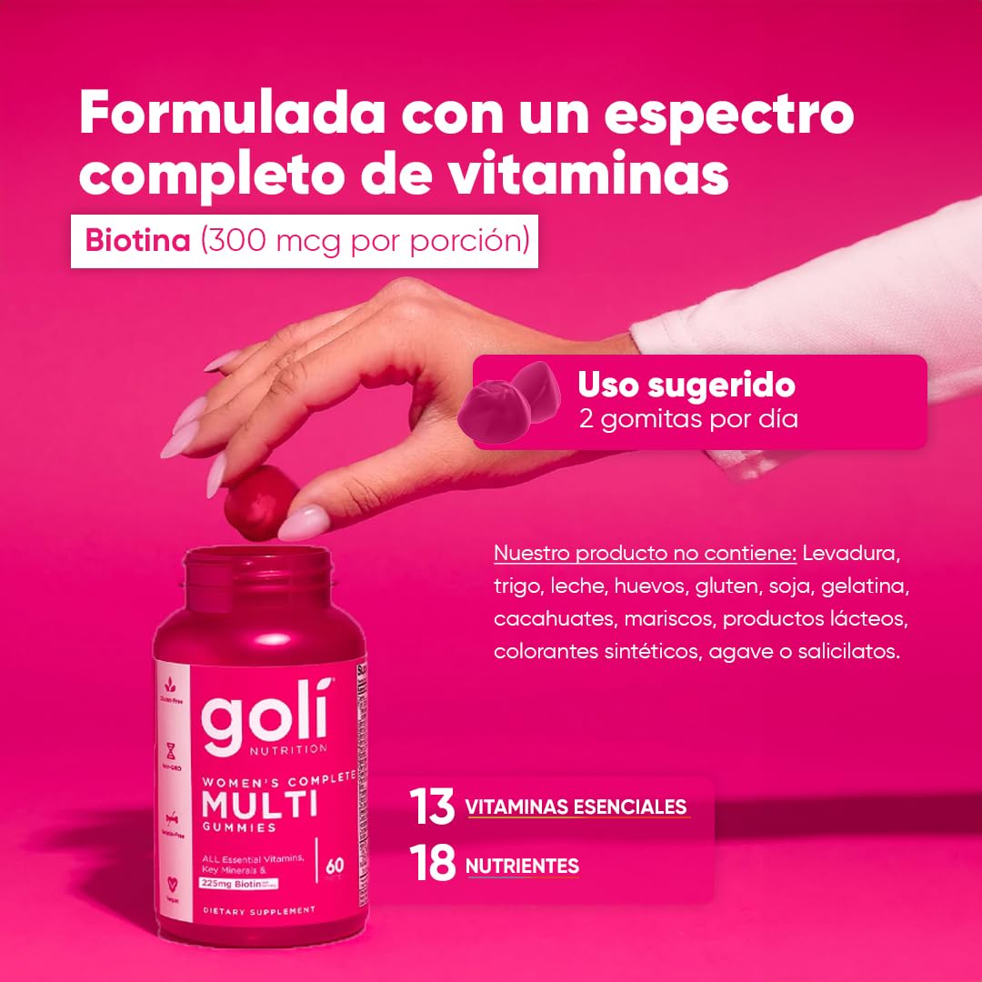 Goli women Multivitaminas 60 gomitas