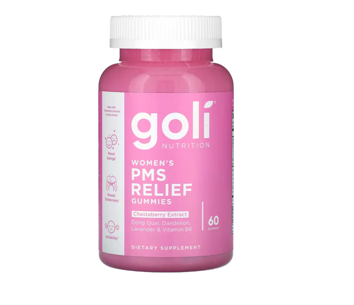 Goli Alivio del Síndrome Premenstrual para Mujeres 60 Gomitas