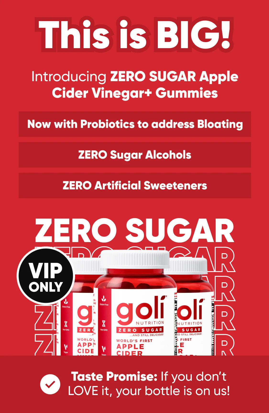 Goli Nutrition Vinagre de Manzana del Mundo Zero Sugar 60 Gummies