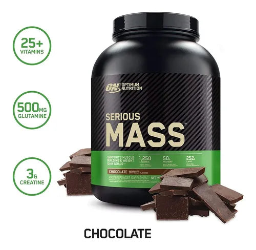 Serious Mass Proteina Optimum Nutrition Chocolate 6 Libras