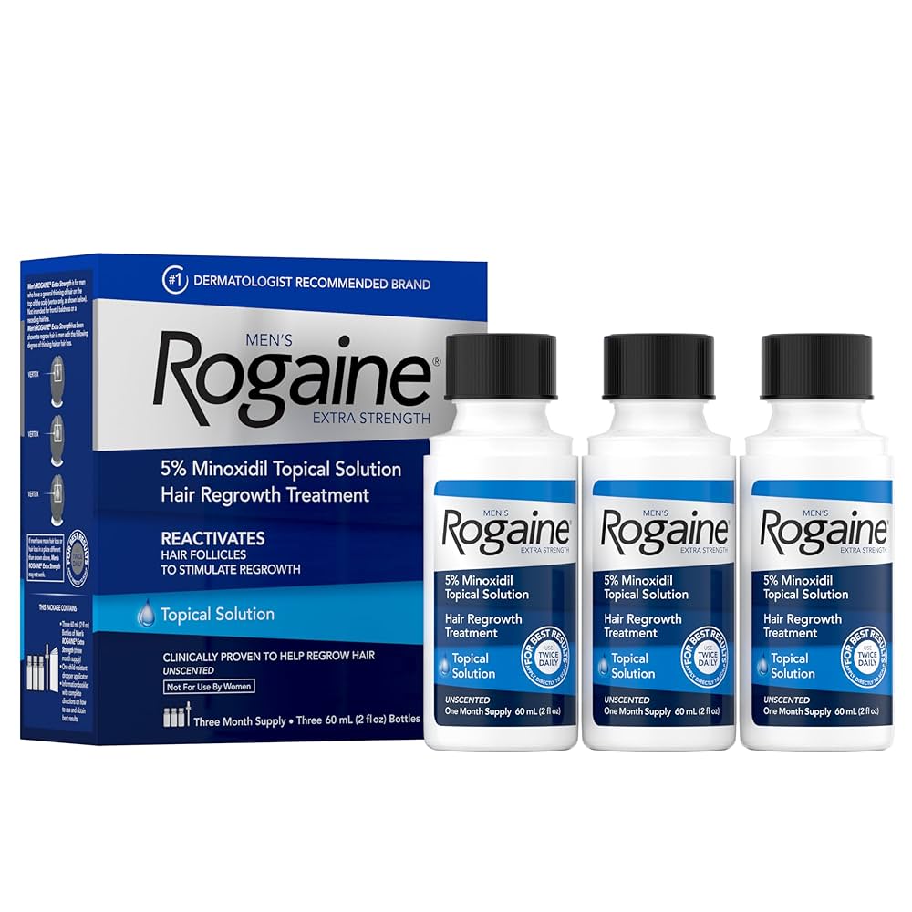 Rogaine para Hombre en Solución Tópica, 5% Minoxidil