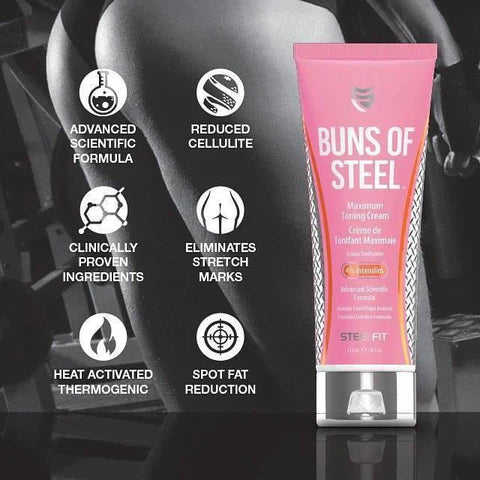 Crema corporal tonificante Buns of Steel Steelfit 237 ml