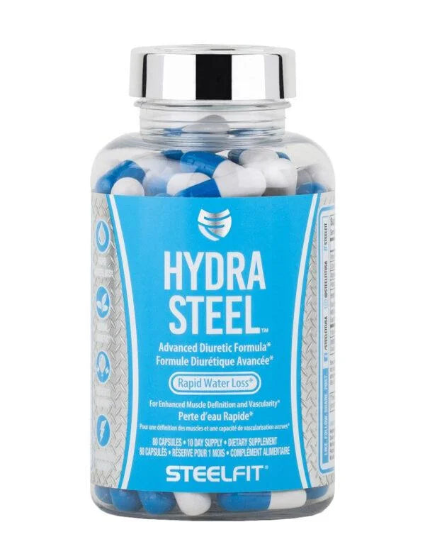 Diurético Steel Fit Hydra Steel 80 Cápsulas Extracto Diente De León Sin Sabor