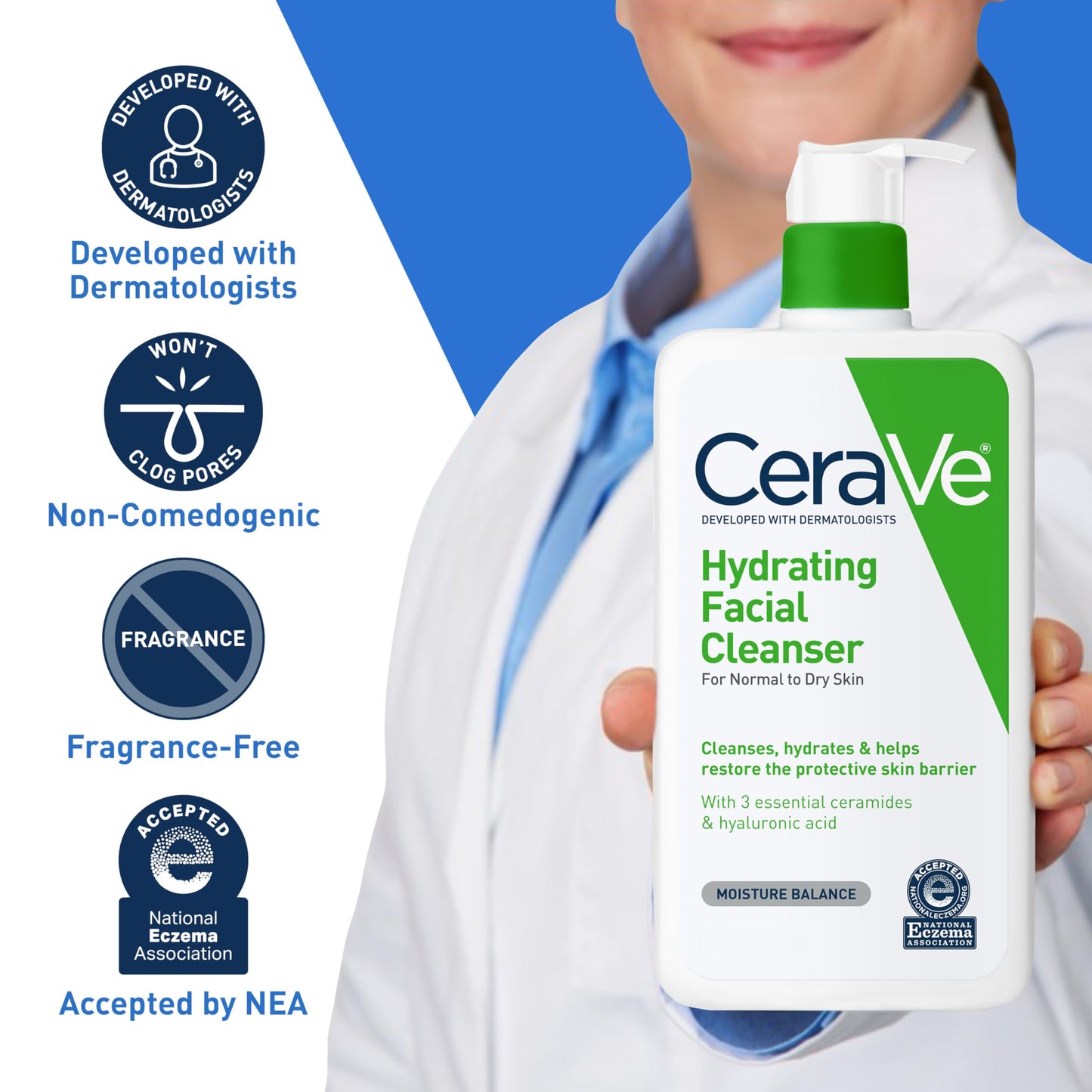 Limpiador Facial Hidratante para Pieles Normales a Secas 87 ml Cerave