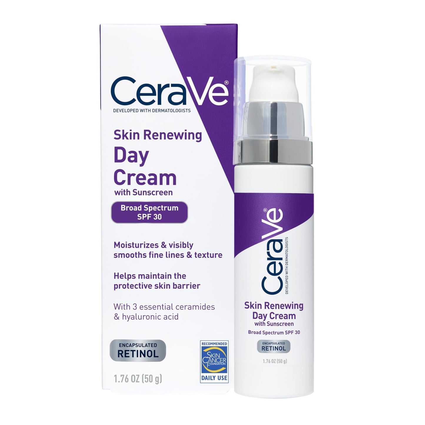 Crema de Día Renovador Cutáneo con Factor de Protección Solar 30 spf 50gr Cerave