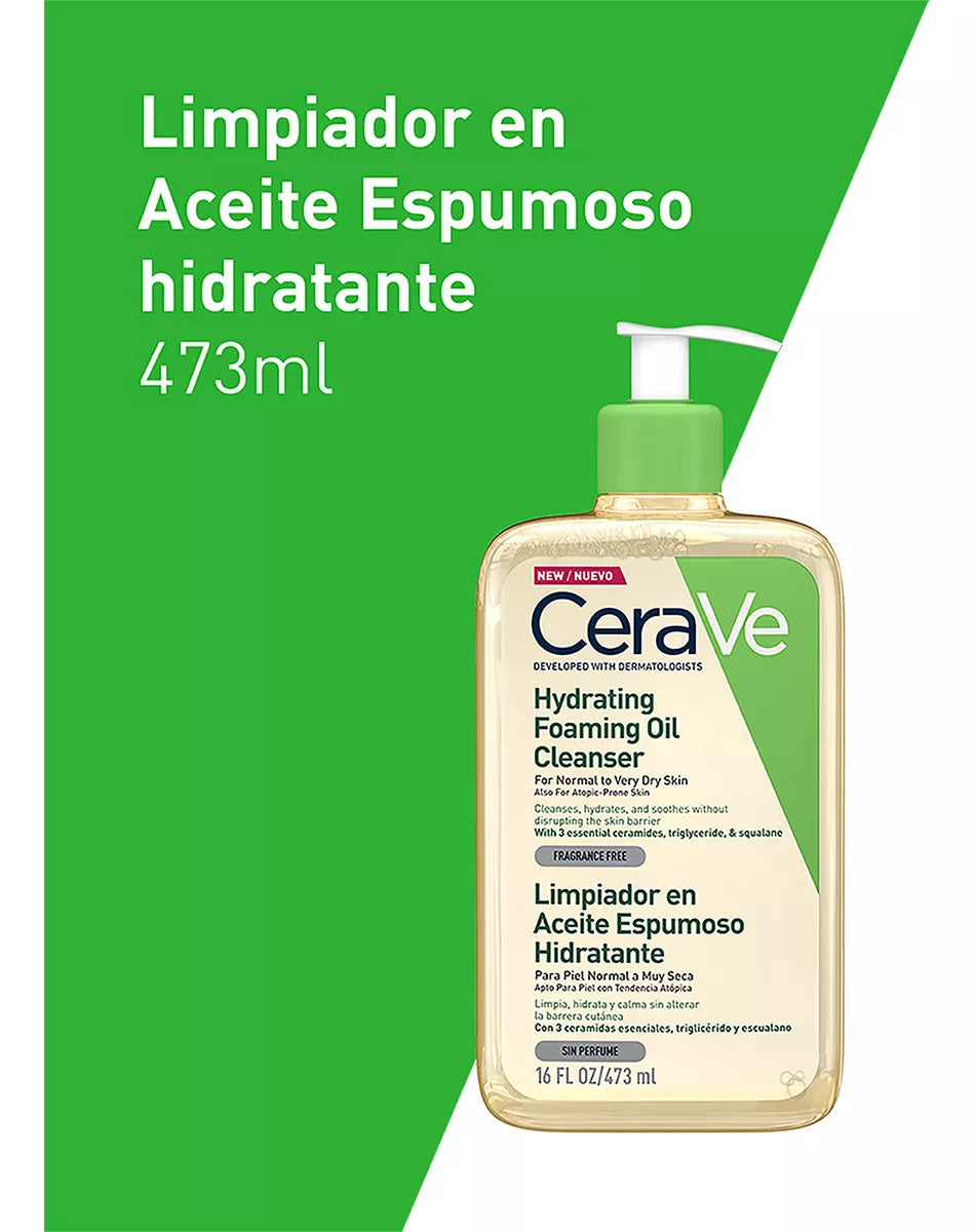 Limpiador Aceite Piel Normal A Muy Seca 473ml Cerave