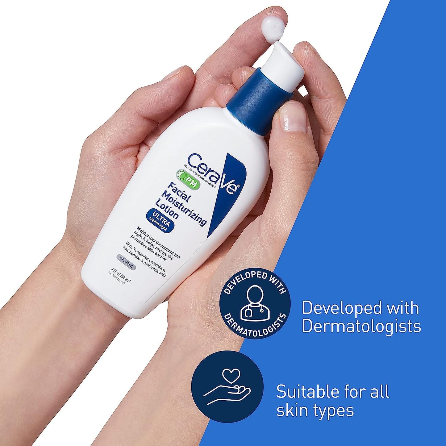 Loción Facial Hidratante Pm 60ml Cerave