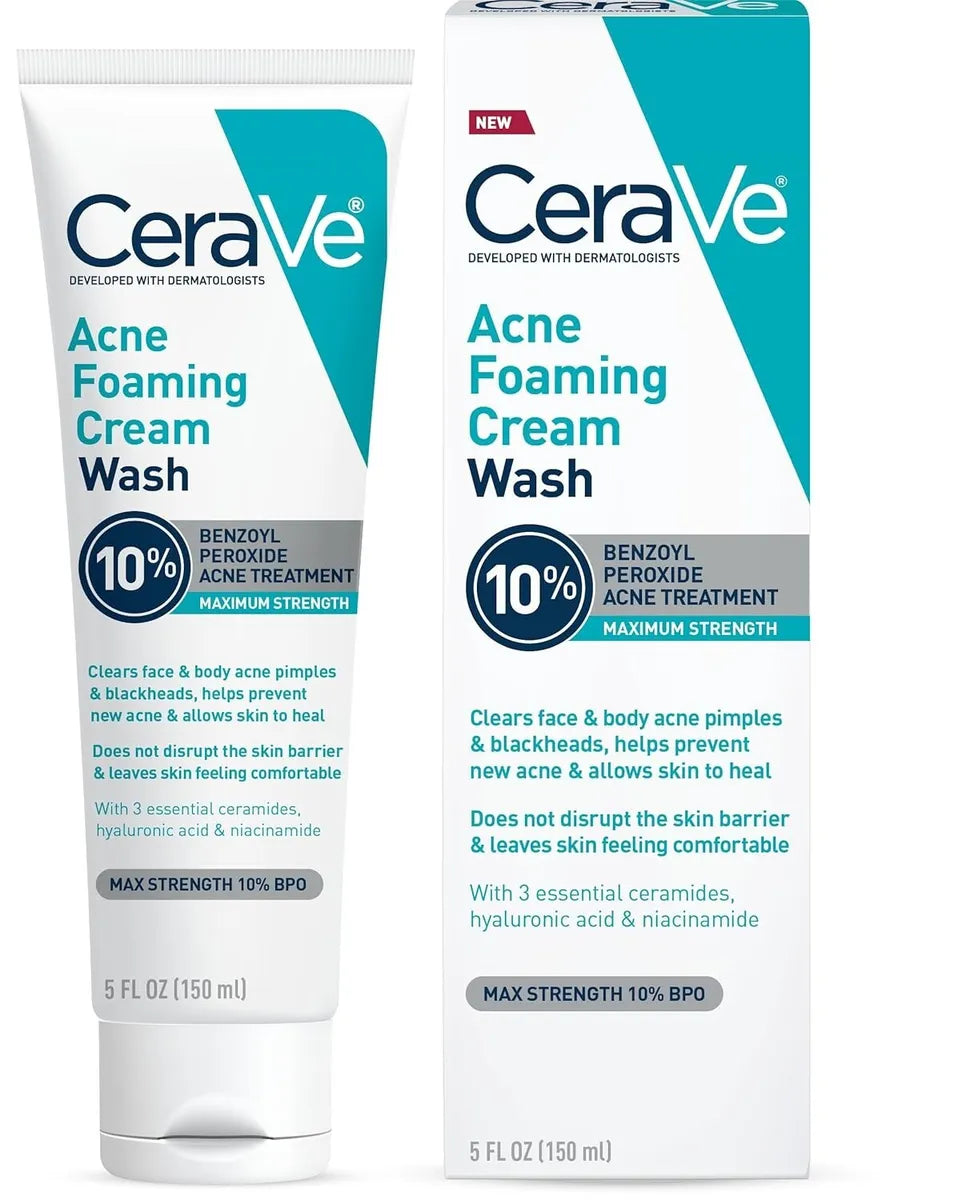 Tratamiento con Peróxido de Benzoilo al 10% para Acne 142 gr Cerave