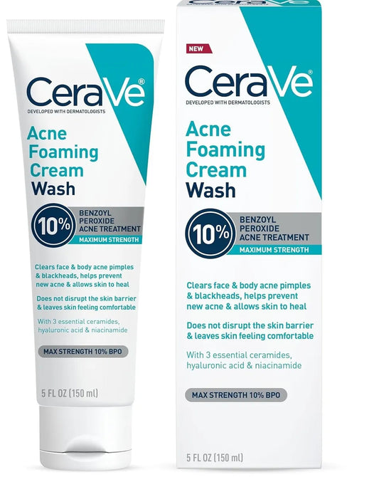 Tratamiento con Peróxido de Benzoilo al 10% para Acne 142 gr Cerave
