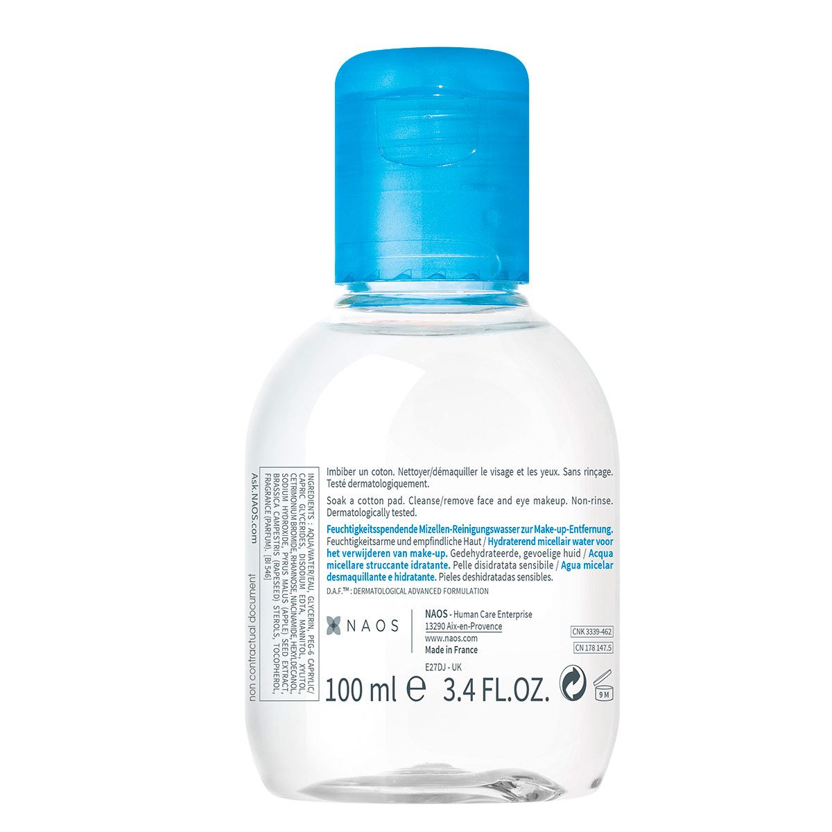 Bioderma Hydrabio H2O Agua Micelar para piel deshidratada, 100 ml
