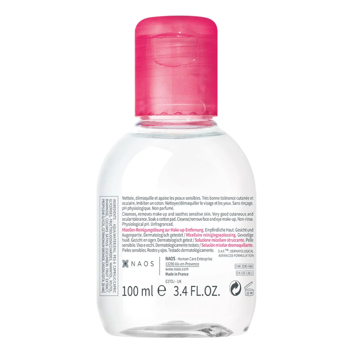 Bioderma Sensibio H2O Agua Micelar Desmaquillante para todo tipo de piel, 100 ml