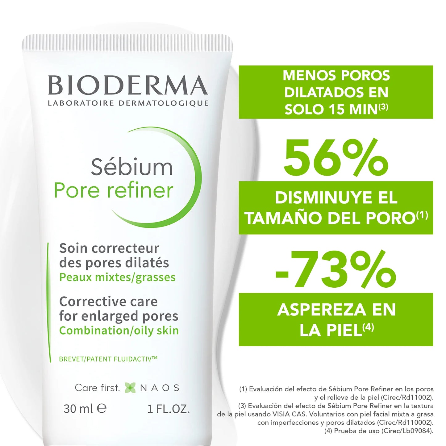 Bioderma Sébium Pore Refiner, Corrector de Poros Dilatados, 30 ml