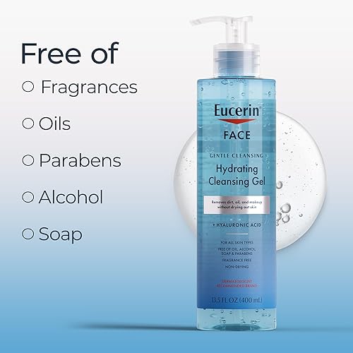 Eucerin Gel Limpiador Facial Suave Hidratante 400 Ml Con Ácido