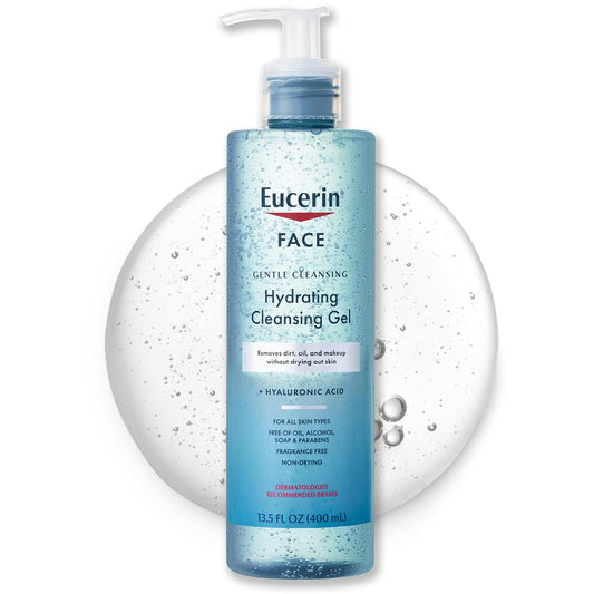 Eucerin Gel Limpiador Facial Suave Hidratante 400 Ml Con Ácido