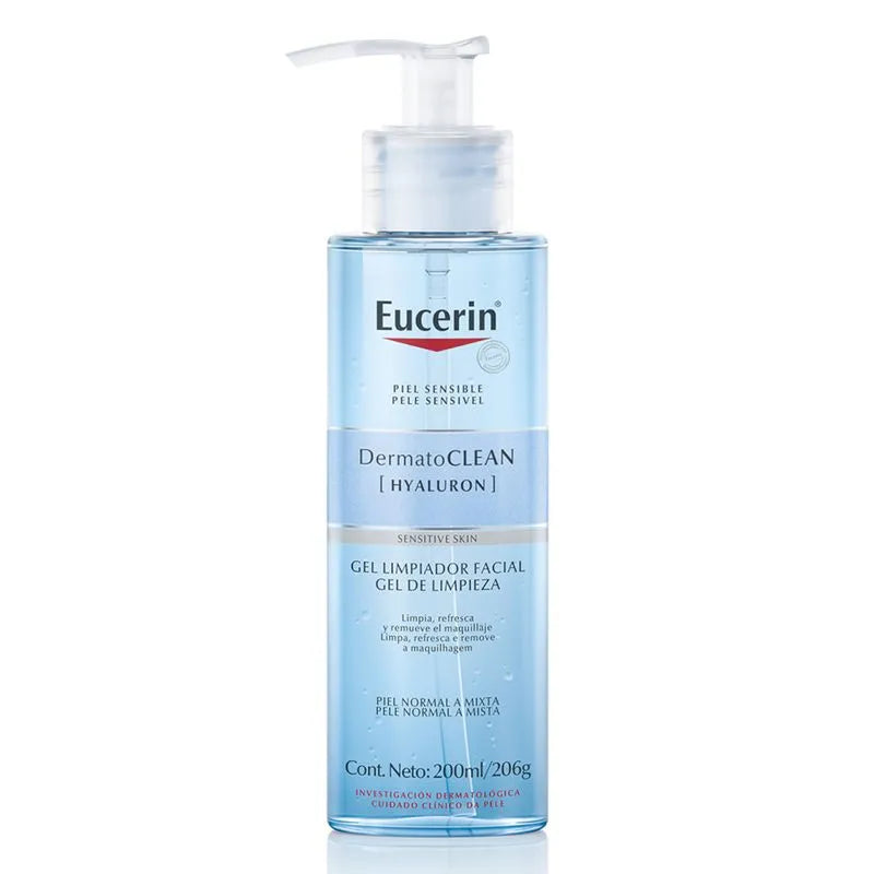 Eucerin Gel Limpiador Facial Suave Hidratante 200 Ml Con Ácido