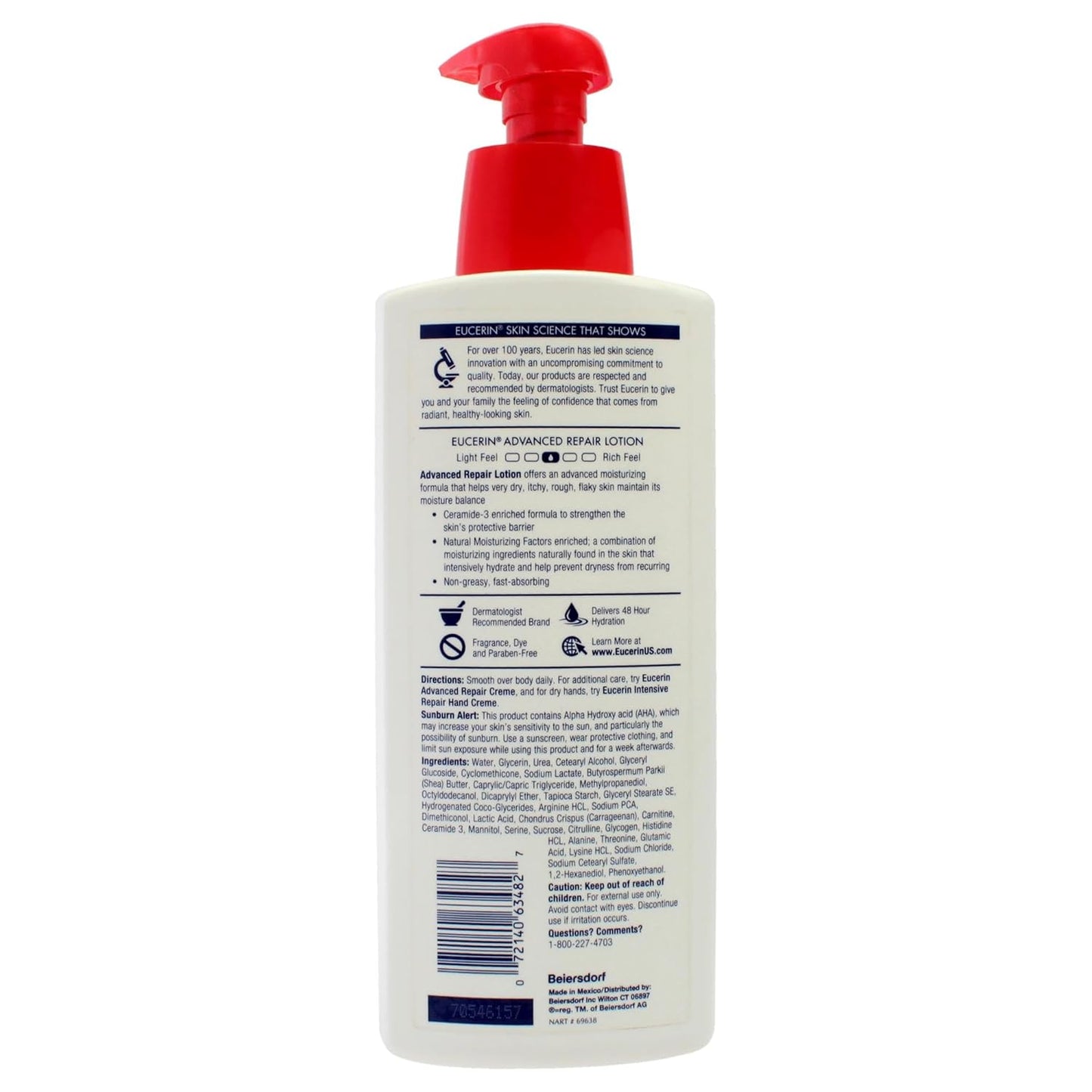 Eucerin Loción para Reparación Avanzada 400gr