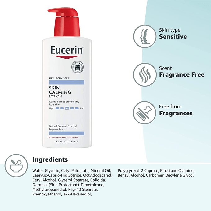 Eucerin Loción para Calmar la Piel Sin Fragancia 500 ml