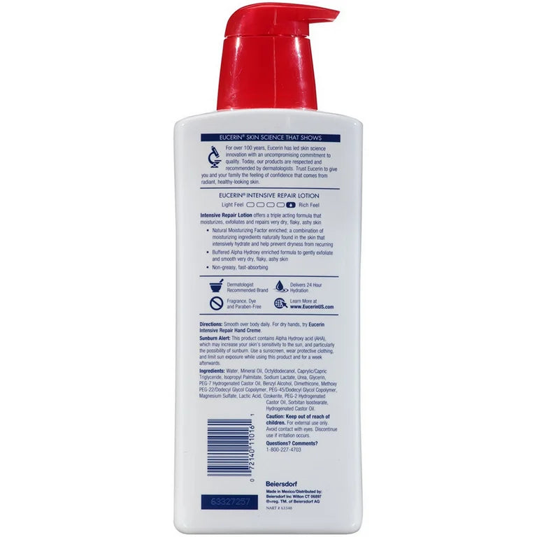 Loción Eucerin Intensive Repair Para Piel Muy Seca 440 ml