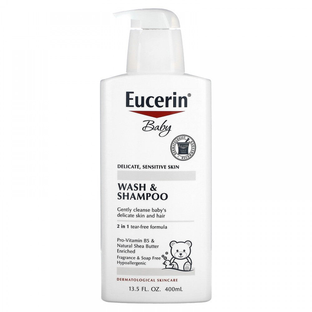 Eucerin Baby Wash & Shampoo Hipoalergenico 400ml