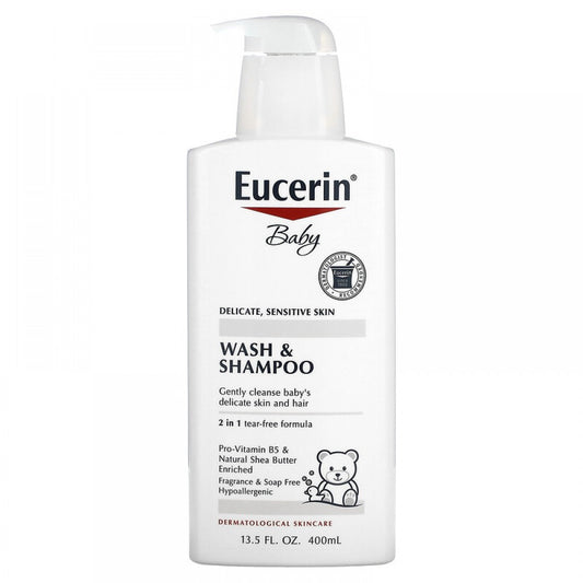 Eucerin Baby Wash & Shampoo Hipoalergenico 400ml