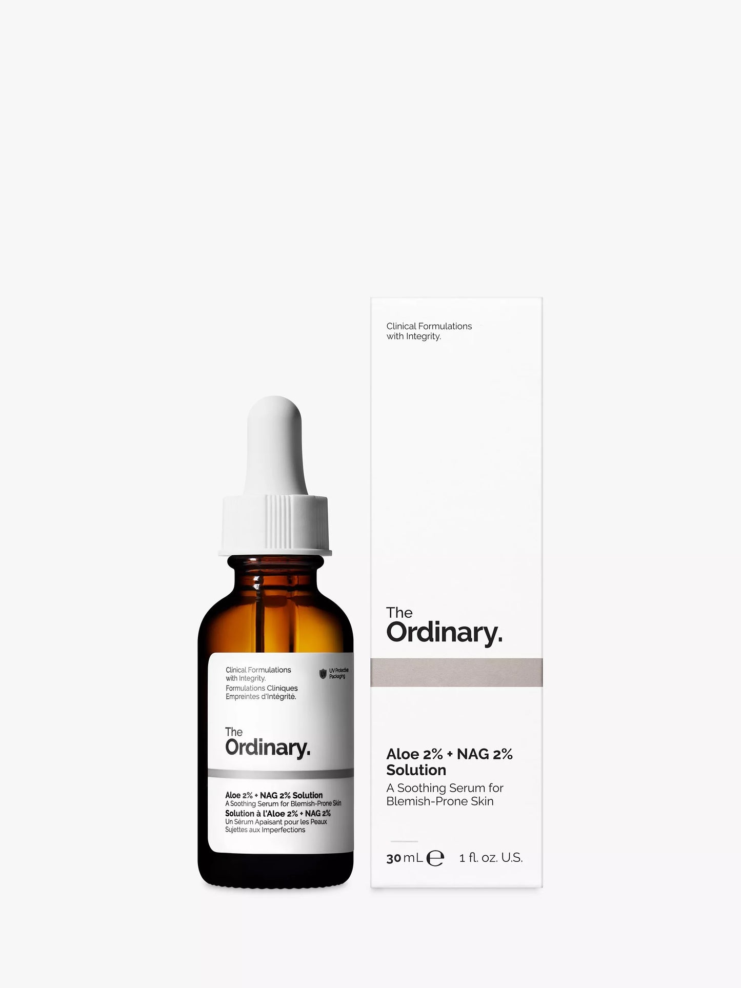 The Ordinary aloe 2% + nag solution (suero para tratamientos post acné con aloe)