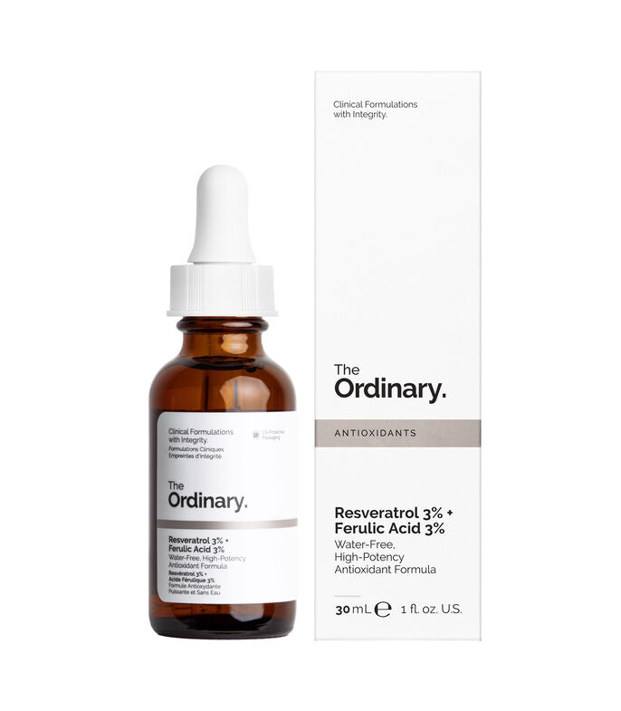 The Ordinary Resveratrol 3% + Ferulic Acid 3% | Sérum antioxidante Natural