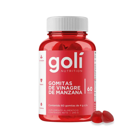 Goli Gomitas Vinagre de Manzana con Vitamina B12 B9 60 pz