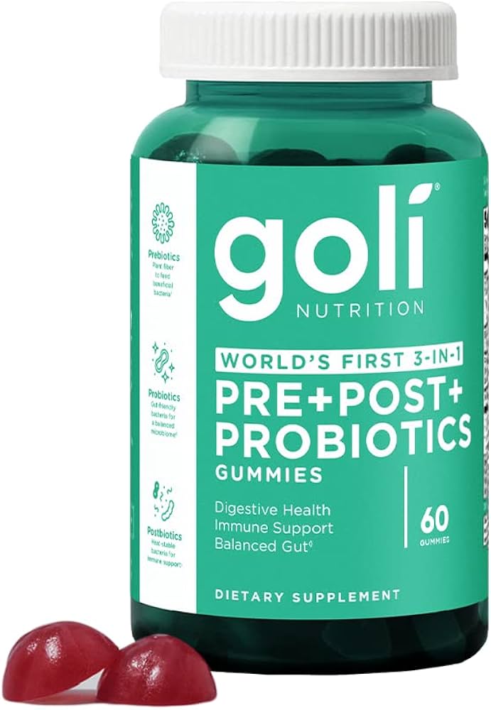 Goli Nutrition Pre-Post-Probiotics 60 Gomitas