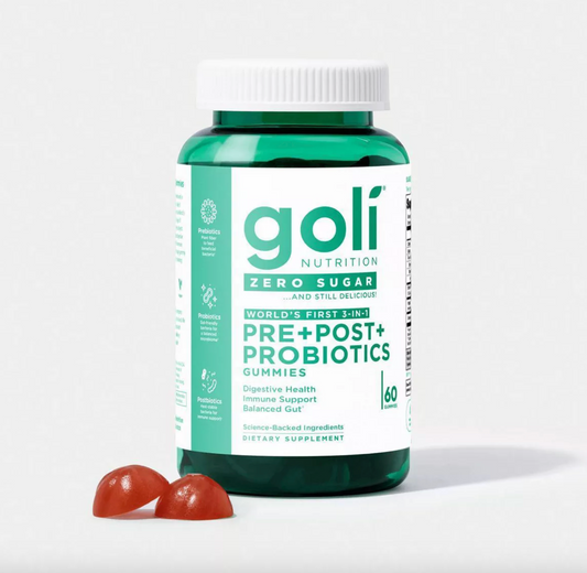 Goli  Pre+Post+Probióticos Cero Azucar Suplemento nutricional 60 Gomitas