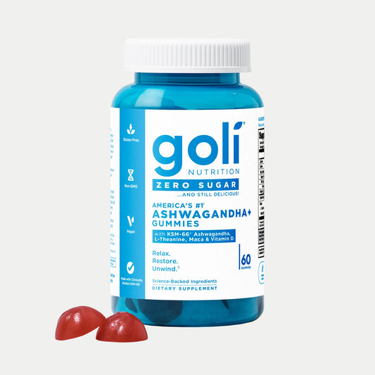 Goli Nutrition Ashwagandha Zero Sugar Vegana Gomitas 60 cant
