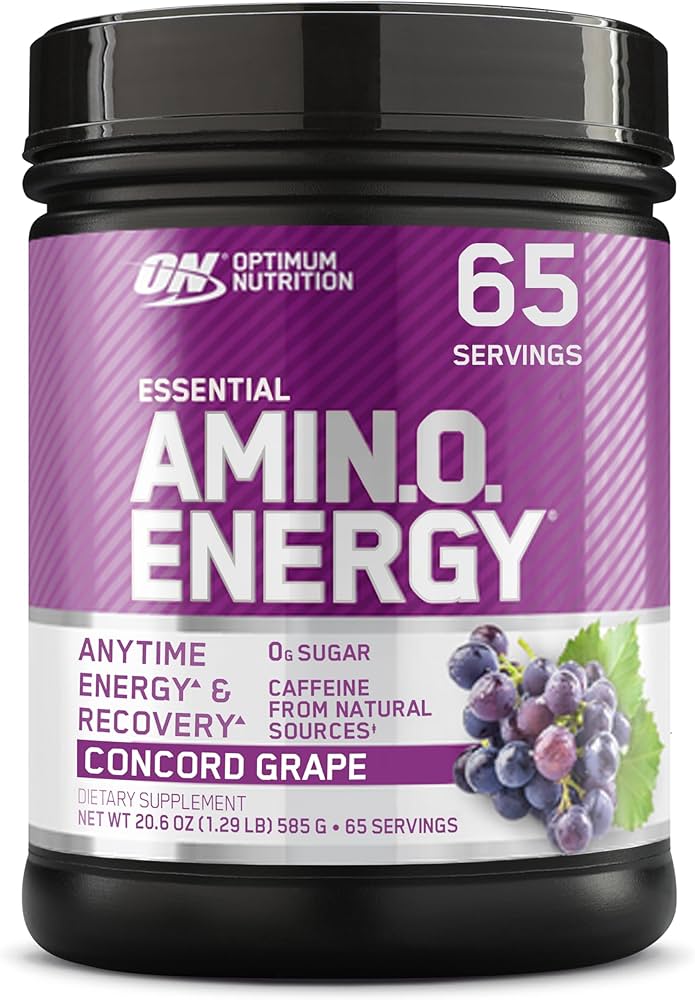 Optimum Nutrition Amino Energy – Preentrenamiento con té verde, BCAA y aminoácidos, 65 porciones