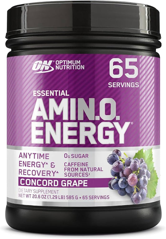 Optimum Nutrition Amino Energy – Preentrenamiento con té verde, BCAA y aminoácidos, 65 porciones