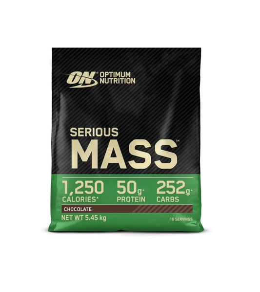Proteina On Serious Mass 12 Lbs Crecimiento Muscular Sabor Chocolate