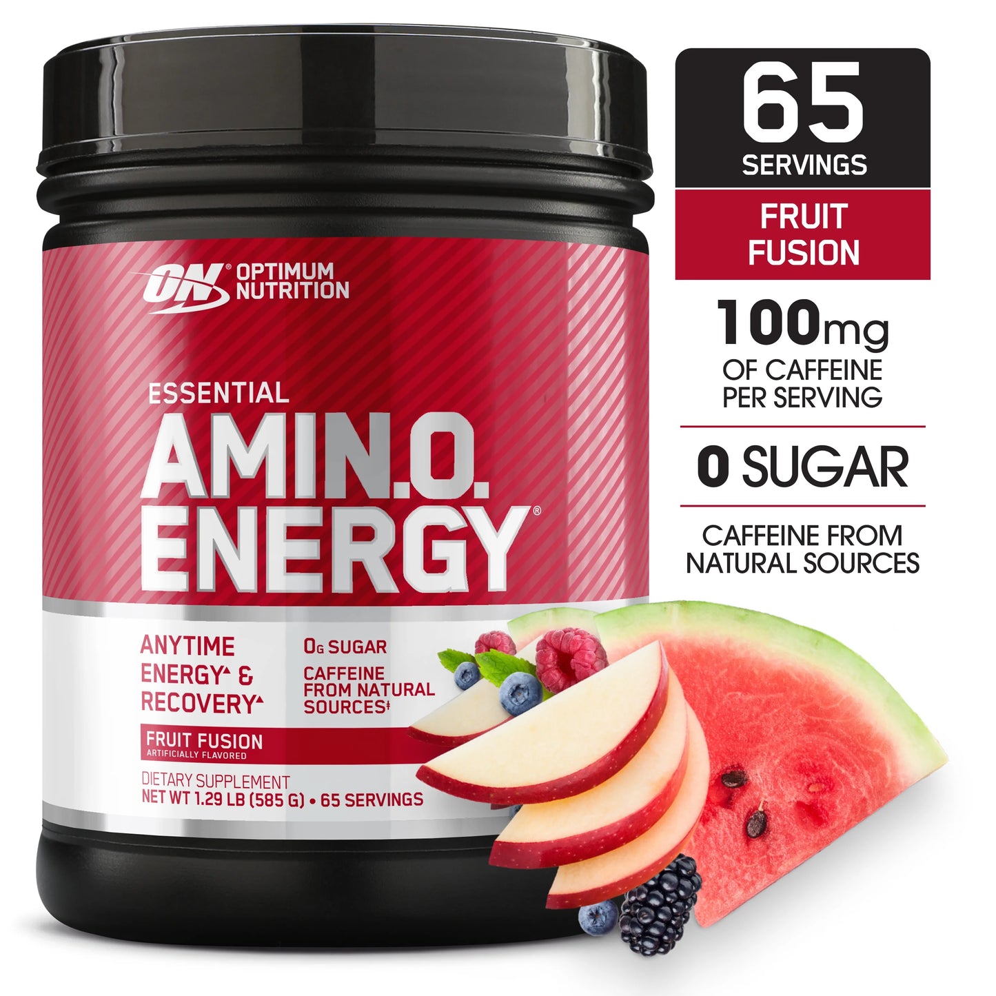 Suplemento Optimum Nutrition Essential Amino Energy 270g Sabor Uva Sabor Fruit Fusion
