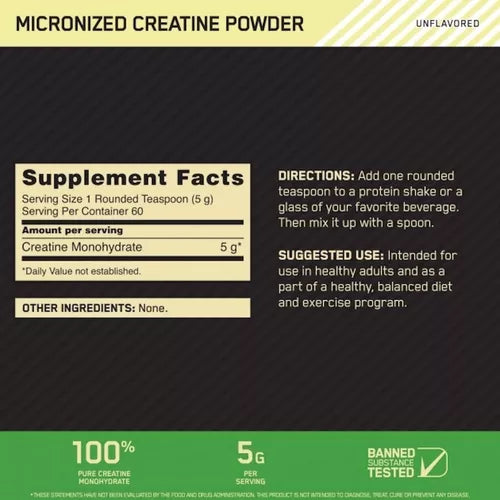 Optimum Nutrition Creatine Powder 300 gr.