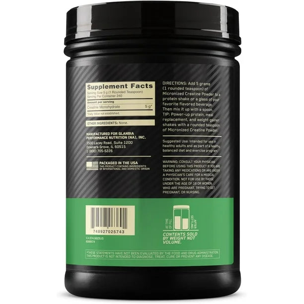 ON CREATINE POWDER OPTIMUM NUTRITION 1200 GRS