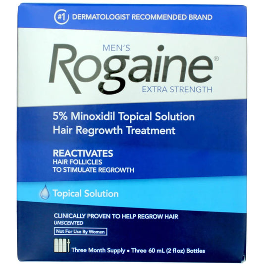 Rogaine para Hombre en Solución Tópica, 5% Minoxidil