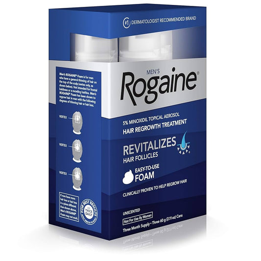 Tratamiento De Pérdida De Cabello Rogaine 5% Minoxidil Foam Para Hombres